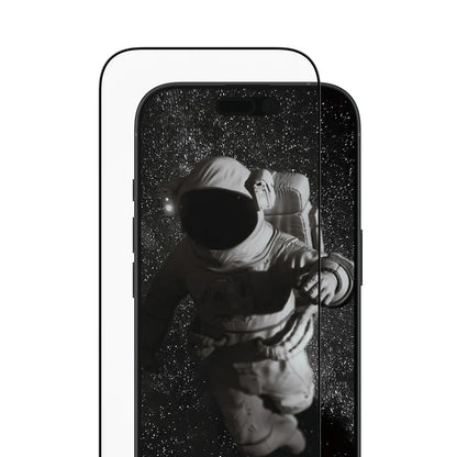 Folija za zaštitu ekrana PanzerGlass Ultra-Wide Ceramic II EasyAligner za Apple iPhone 17 / 16 Pro, Kaljeno staklo, Full Glue, Crna