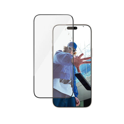 Folija za zaštitu ekrana PanzerGlass Ultra-Wide Fit za Apple iPhone 16 Pro Max, Kaljeno staklo, Full Glue, Crna