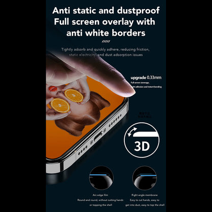 Zaštitna folija Ekran Privacy Anank 2X Reinforced za Apple iPhone 15, Kaljeno Staklo, Full Glue, 2.5D