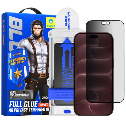 Blueo Privacy Anti Peep AR Applicator Pro zaštitna folija za ekran za Apple iPhone 18 Pro Max, kaljeno staklo, Full Glue, 3D