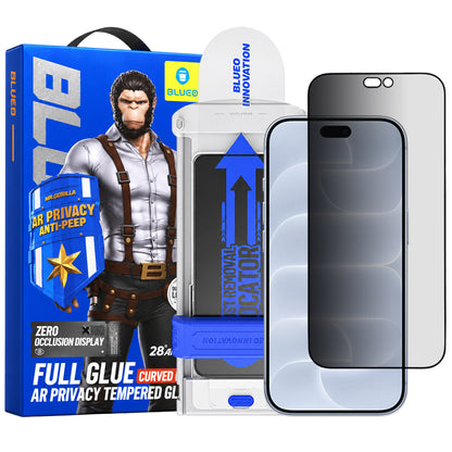 Blueo Privacy Anti Peep AR Applicator Pro zaštitna folija za ekran za Apple iPhone 18 Pro, kaljeno staklo, potpuno lepljenje, 3D