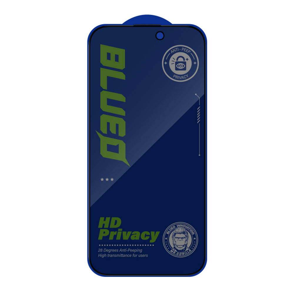 Zaštitna folija Ekran Privacy Blueo Anti-Peep za Apple iPhone 15 Pro Max, Kaljeno Staklo, Full Glue