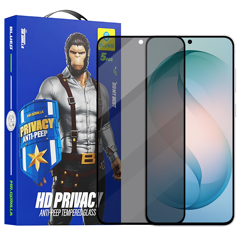 Folija za zaštitu ekrana Privacy Blueo Anti-Peep za Samsung Galaxy S26 Plus S947, Kaljeno staklo, Full Glue, Set 5 komada