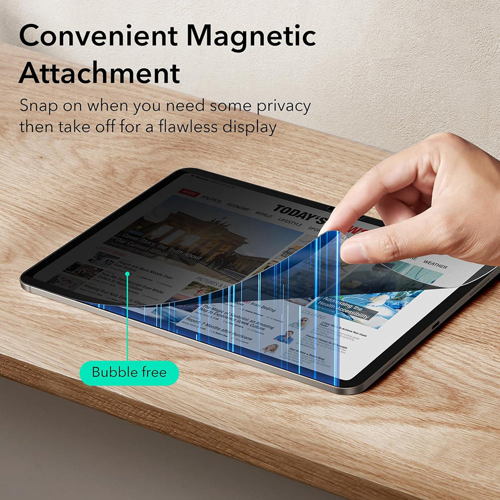 Folija za zaštitu Ekrana Privacy ESR Magnetic za Apple iPad Pro 13 (2024), Plastika