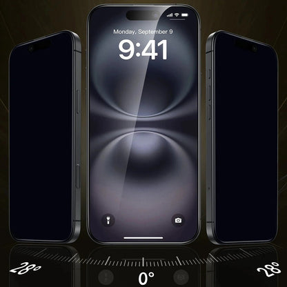 Zaštitna folija Ecran Privacy ESR UltraFit Armorite Pro za Apple iPhone 17 / 16 Pro, Kaljeno staklo, Full Glue, Set od 3 komada