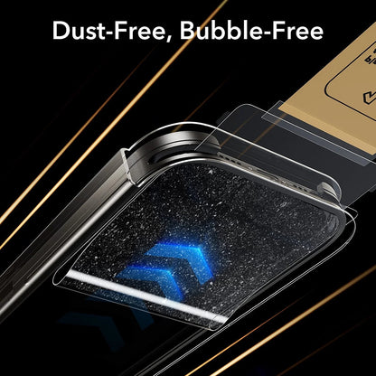 Folija za zaštitu ekrana Privacy ESR UltraFit Armorite Pro za Apple iPhone 17 Pro, Kaljeno staklo, Full Glue, Set od 3 komada