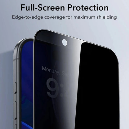 Zaštitna folija Ecran Privacy ESR UltraFit za Apple iPhone 17 Air, Kaljeno staklo, Full Glue, Set od 3 komada