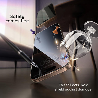 Folija za zaštitu ekrana Privacy Guess za Apple iPhone 16 Pro Max, Kaljeno staklo, Full Glue, 2.5D, GUTGP16XBOKGCIP