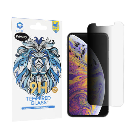Zaštitna folija Ekran Privacy Lito Classic za Apple iPhone 11 Pro Max / XS Max, Kaljeno Staklo, Full Glue, 2.5D