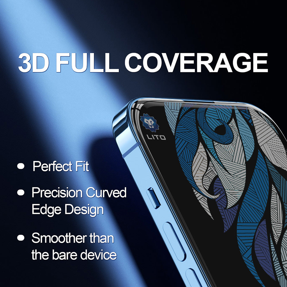 Folija za zaštitu ekrana Privacy Lito D+ Max 4K za Apple iPhone 17 Pro Max, Kaljeno staklo, Full Glue