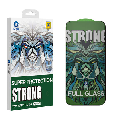 Folija za zaštitu ekrana Privacy Lito D+ Max Strong za Apple iPhone 17 Pro Max, Kaljeno staklo, Full Glue