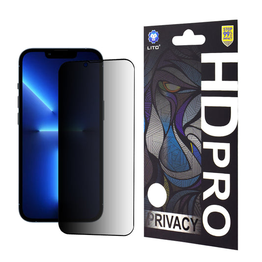 Zaštitna folija Ekran Privacy Lito HD Pro za Apple iPhone 14 Plus / 13 Pro Max, Kaljeno staklo, Full Glue