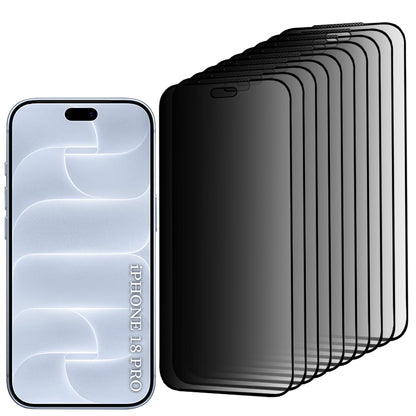 Zaštitna folija za ekran Privacy Lito HD Pro za Apple iPhone 18 Pro, kaljeno staklo, lepljenje po celoj površini, set od 10 komada