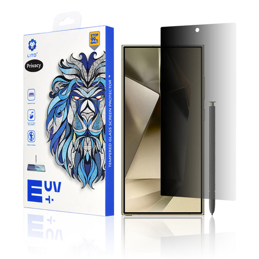 Zaštitna folija Ekran Privacy Lito za Samsung Galaxy S24 Ultra S928, Kaljeno Staklo, UV Lepak, 3D