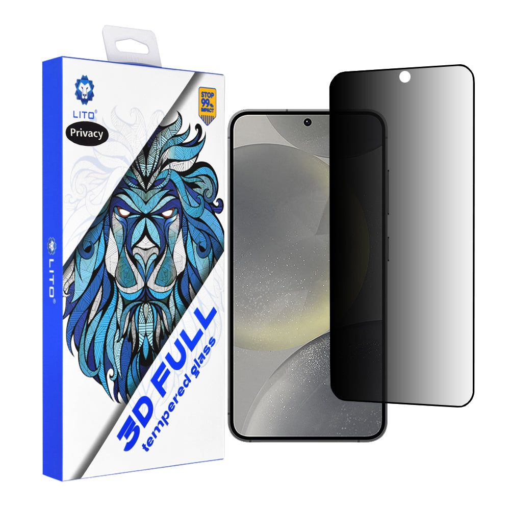 Zaštitna folija za ekran Privacy Lito za Samsung Galaxy S25 S931 / S24 S921, Kaljeno staklo, Full Glue, 3D