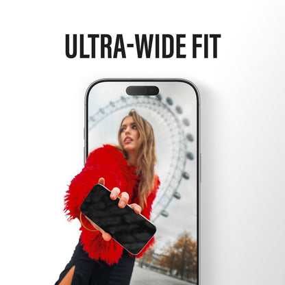 Folija za zaštitu ekrana Privacy PanzerGlass Ultra-Wide Fit 2-Way EasyAligner za Apple iPhone 17 Pro, Kaljeno staklo, Full Glue