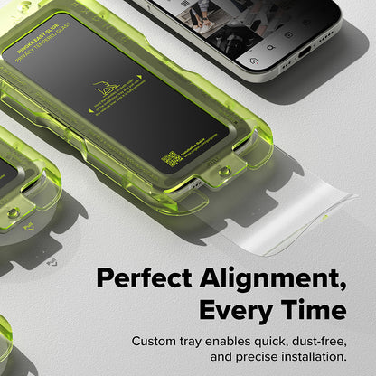 Zaštitna folija za ekran Privacy Ringke Easy Slide za Apple iPhone 17 Pro, Kaljeno staklo, Full Glue, Set od 2 komada
