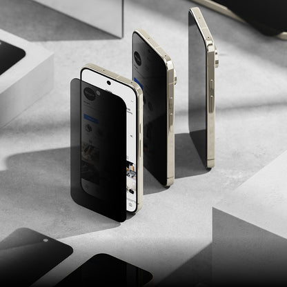 Zaštitna folija Ekran Privacy Ringke Easy Slide za Google Pixel 11 Pro / 10 Pro / 9 Pro, Kaljeno Staklo, Full Glue, Set 2 komada