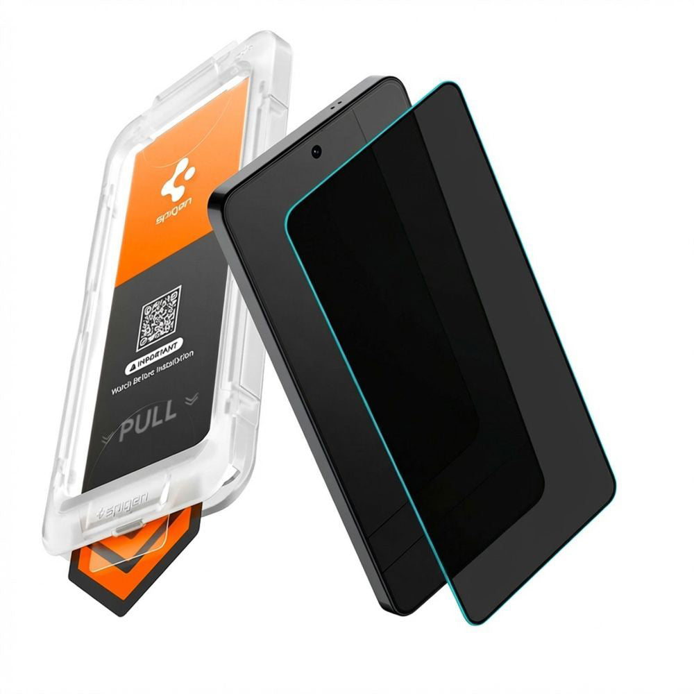 Folija za zaštitu ekrana Privacy Spigen GlastR EZ FIT Pro HD za Samsung Galaxy S26 Plus S947, Kaljeno staklo, Full Glue AGL11087