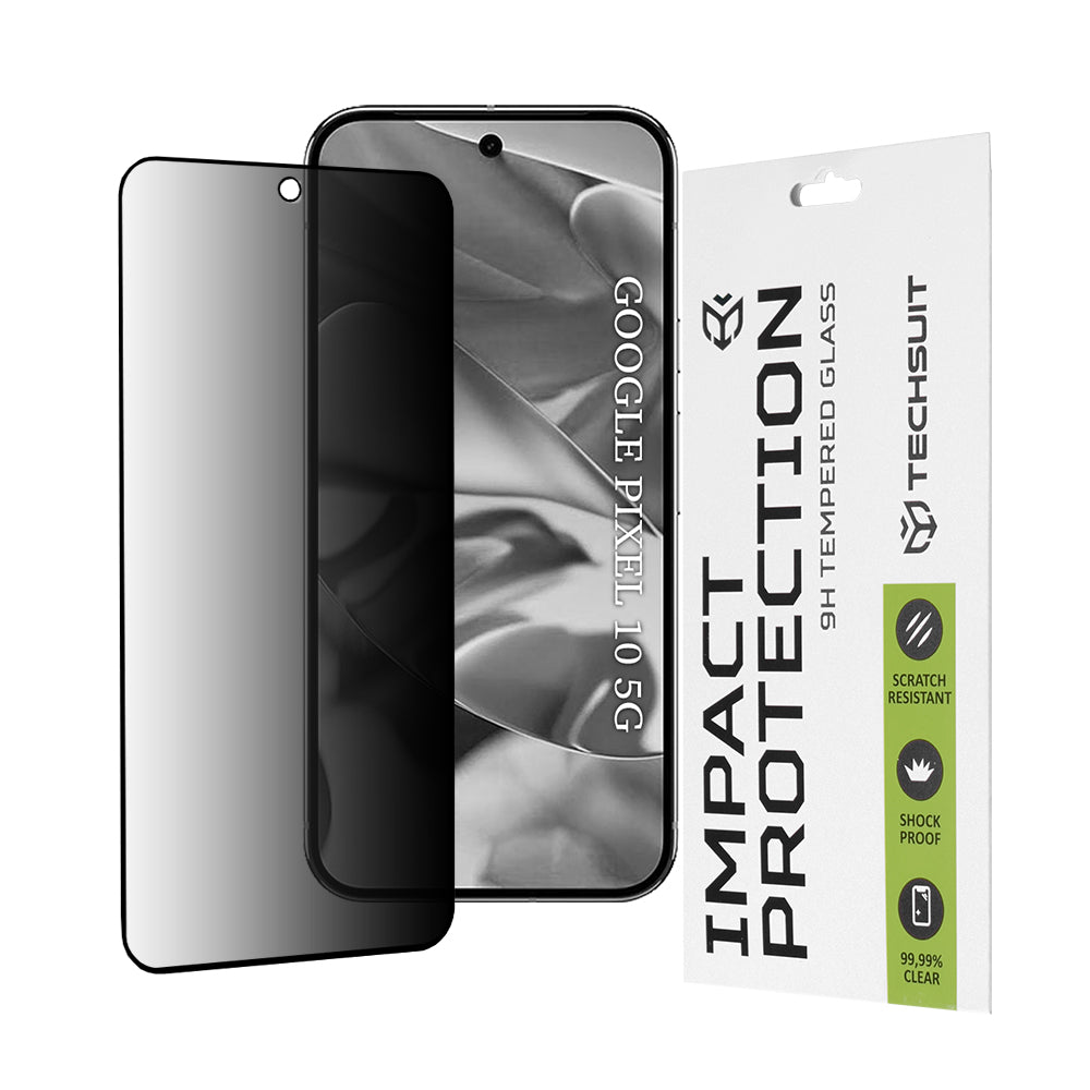 Zaštitna folija Ekran Privacy Techsuit za Google Pixel 10, Kaljeno Staklo, Full Glue, 111D