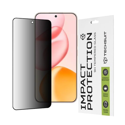 Zaštitna folija za ekran Privacy Techsuit za Honor 400, Kaljeno staklo, Full Glue, 111D