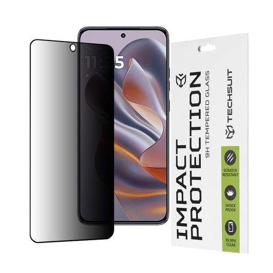 Zaštitna folija Ekran Privacy Techsuit za Motorola Edge 50 Neo, Kaljeno Staklo, Full Glue, 111D