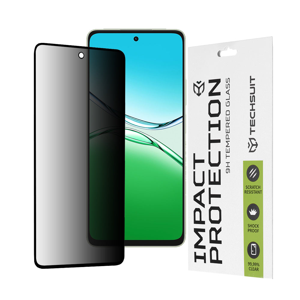 Zaštitna folija Ekran Privacy Techsuit za Oppo A5 Pro 4G / A5 Pro, Kaljeno Staklo, Full Glue, 111D