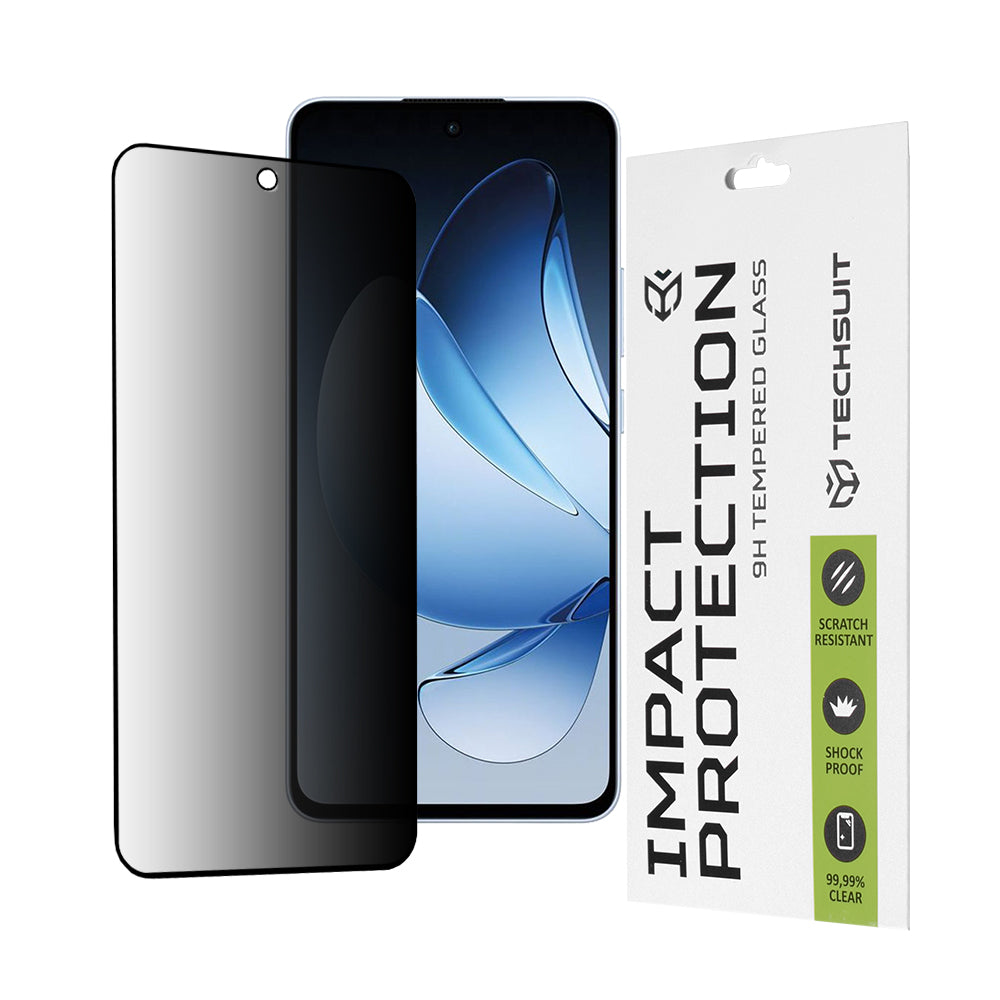 Zaštitna folija Ekran Privacy Techsuit za Oppo Reno13, Kaljeno Staklo, Full Glue, 111D
