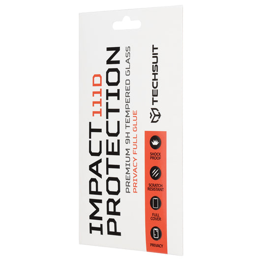 Folija za zaštitu ekrana Privacy Techsuit za Oppo Reno15 FS / Reno15 F, Kaljeno staklo, Full Glue, 111D