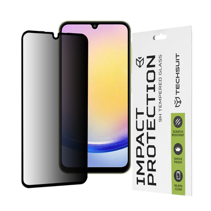 Zaštitna folija Ekran Privacy Techsuit za Samsung Galaxy A25 A256, Kaljeno Staklo, Full Glue, 111D