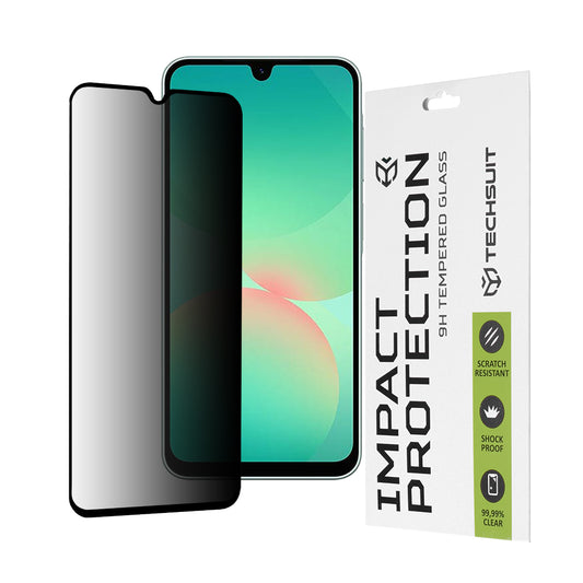 Zaštitna folija Ekran Privacy Techsuit za Samsung Galaxy A26 A266, Kaljeno Staklo, Full Glue, 111D