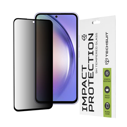 Zaštitna folija Ekran Privacy Techsuit za Samsung Galaxy A54 A546, Kaljeno Staklo, Full Glue, 111D