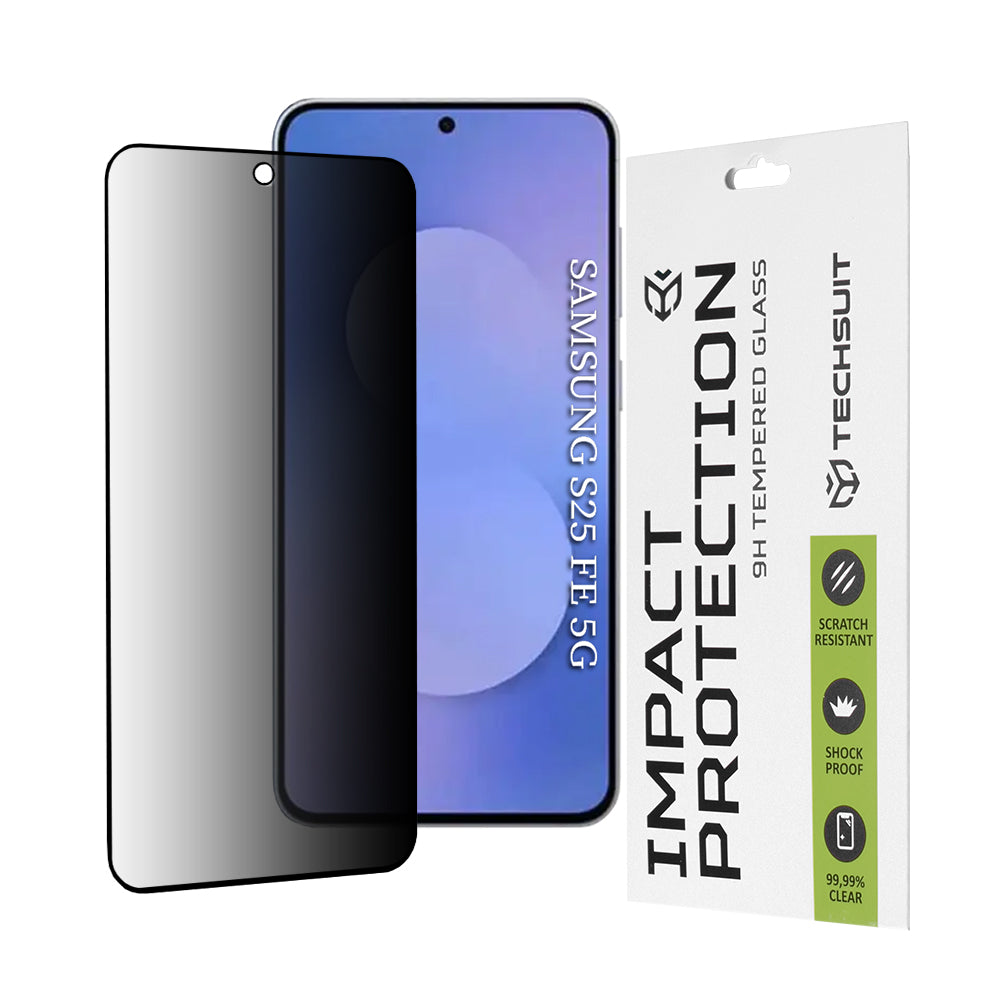 Zaštitna folija Ekran Privacy Techsuit za Samsung Galaxy S25 FE, Kaljeno Staklo, Full Glue, 111D