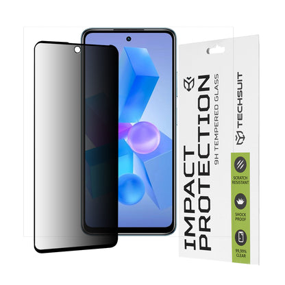 Zaštitna folija Ekran Privacy Techsuit za Tecno Spark 20 Pro / Pova 5 Pro / Hot 40 / Hot 40 Pro, Kaljeno Staklo, Full Glue, 111D