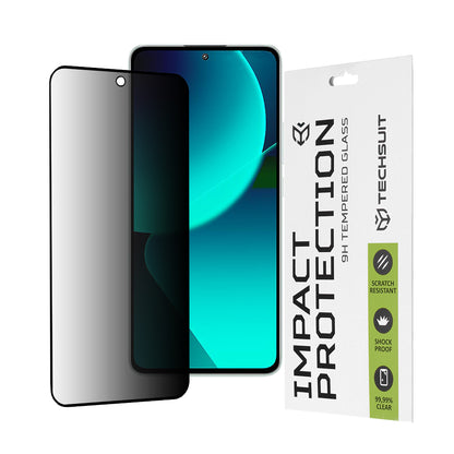 Zaštitna folija Ekran Privacy Techsuit za Xiaomi 13T Pro / 13T, Kaljeno Staklo, Full Glue, 111D