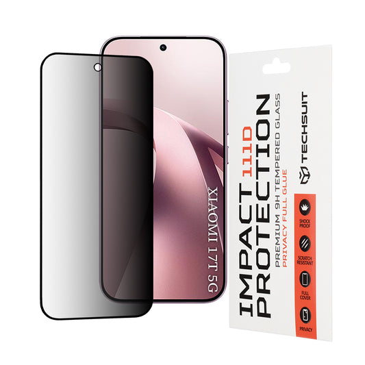 Zaštitna folija Ekran Privacy Techsuit za Xiaomi 17T, Kaljeno Staklo, Full Glue, 111D