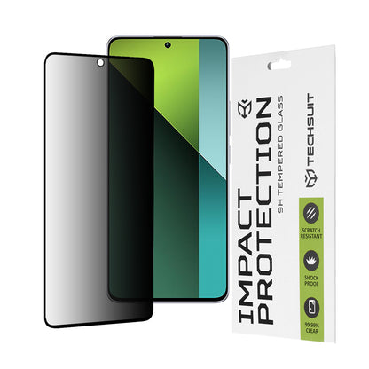 Zaštitna folija Ekran Privacy Techsuit za Xiaomi Poco X6 / Redmi Note 13 Pro 5G, Kaljeno Staklo, Full Glue, 111D