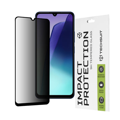 Zaštitna folija Ekran Privacy Techsuit za Xiaomi Redmi A5 4G (Regional) / 14C / Poco C75, Kaljeno Staklo, Full Glue, 111D