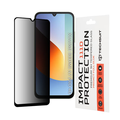 Zaštitna folija Ekran Privacy Techsuit za Xiaomi Redmi A7 Pro 4G, Kaljeno Staklo, Full Glue, 111D
