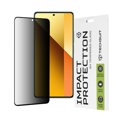 Zaštitna folija Ekran Privacy Techsuit za Xiaomi Redmi Note 13 5G, Kaljeno Staklo, Full Glue, 111D