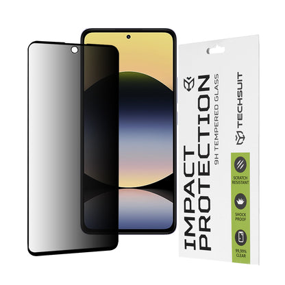 Zaštitna folija Ekran Privacy Techsuit za Xiaomi Redmi Note 14 4G (Regionalni) / Note 14 5G, Kaljeno Staklo, Full Glue, 111D