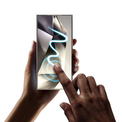 Zaštitna folija Ekran Privacy Techsuit TitanGlass CrystalHD za Samsung Galaxy S24 Ultra S928, Kaljeno Staklo, Full Glue