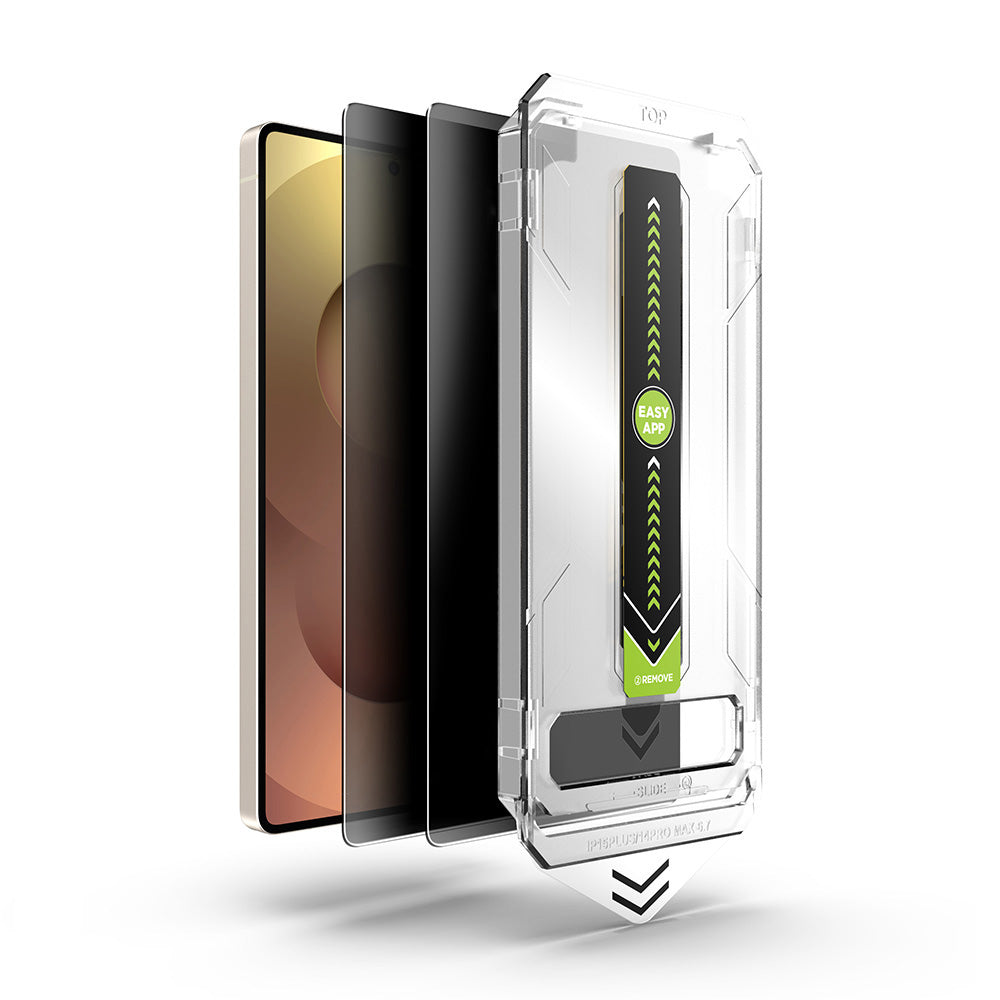 Zaštitna folija Ekran Privacy Techsuit TitanGlass CrystalHD za Samsung Galaxy A17 5G / A16 5G A166, Kaljeno Staklo, Full Glue, Set 2 komada