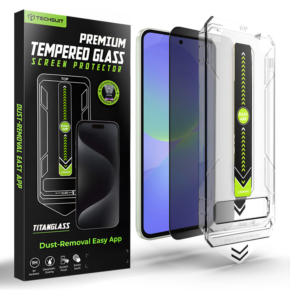 Zaštitna folija Ekran Privacy Techsuit TitanGlass CrystalHD za Samsung Galaxy A37 5G / A36 A366, Kaljeno Staklo, Full Glue