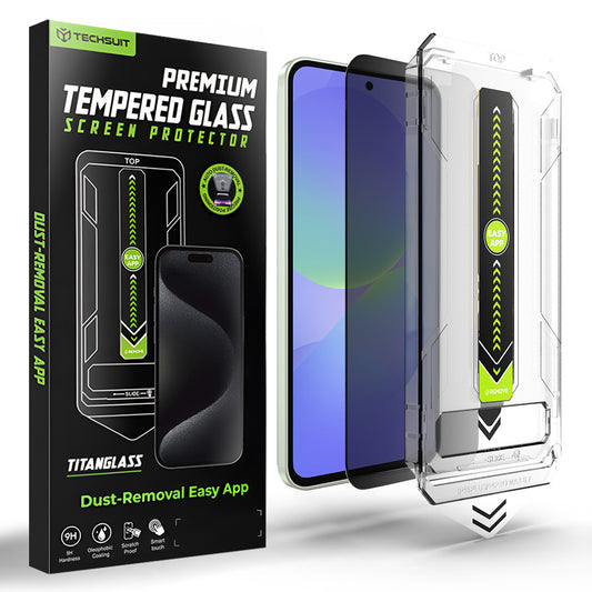 Zaštitna folija Ekran Privacy Techsuit TitanGlass CrystalHD za Samsung Galaxy A37 5G / A36 A366, Kaljeno Staklo, Full Glue