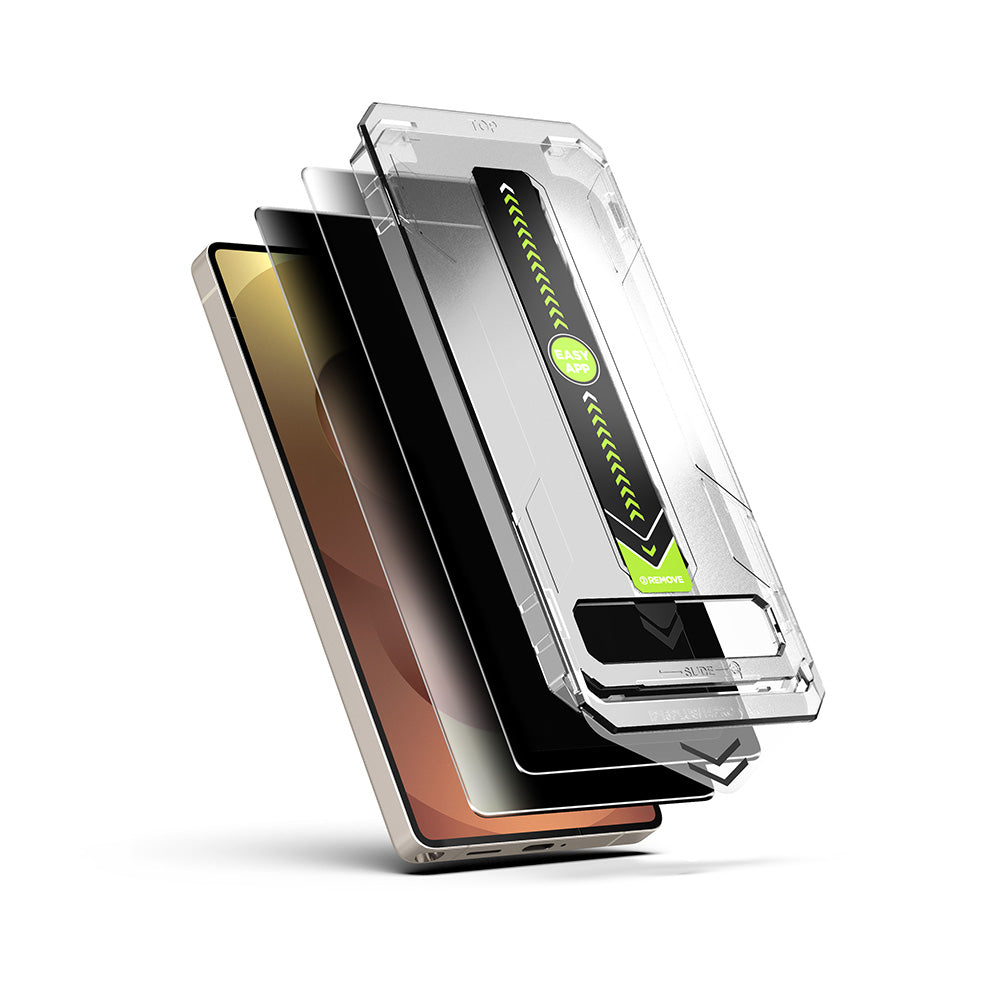 Folija za zaštitu ekrana Privacy Techsuit TitanGlass CrystalHD za Samsung Galaxy S26 Plus, Kaljeno staklo, Full Glue, Set 2 komada