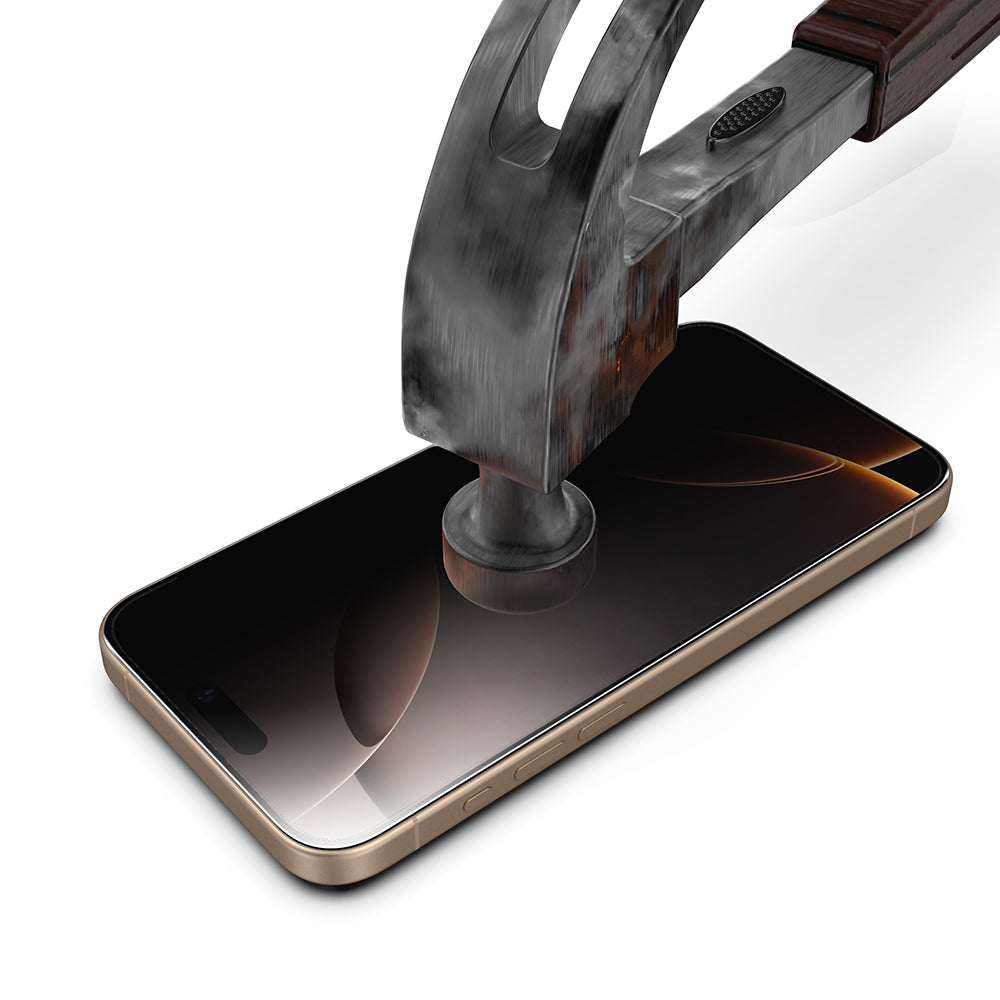 Folija za zaštitu ekrana Privacy Techsuit TitanGlass za Apple iPhone 17 Pro Max, Kaljeno staklo, Full Glue, Set 2 komada
