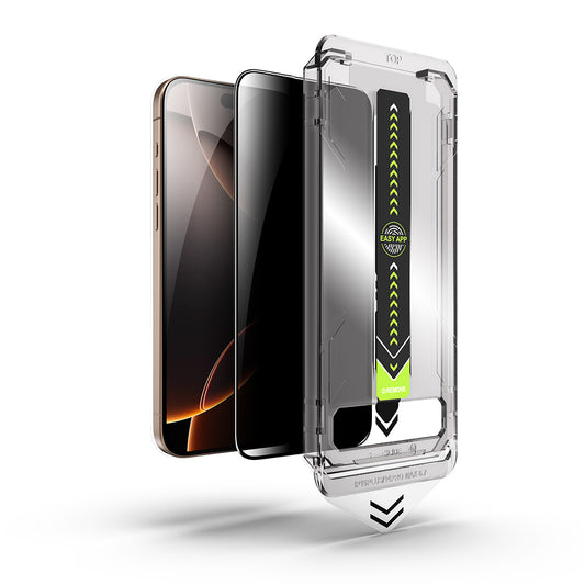 Folija za zaštitu ekrana Privacy Techsuit TitanGlass za Apple iPhone 17 Pro, Kaljeno staklo, Full Glue
