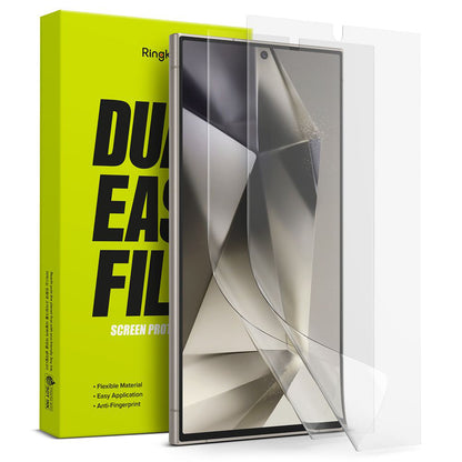 Folija za zaštitu ekrana Ringke Dual Easy za Samsung Galaxy S24 Ultra S928, Plastika, Set 2 komada