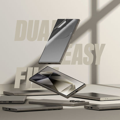 Folija za zaštitu ekrana Ringke Dual Easy za Samsung Galaxy S24 Ultra S928, Plastika, Set 2 komada